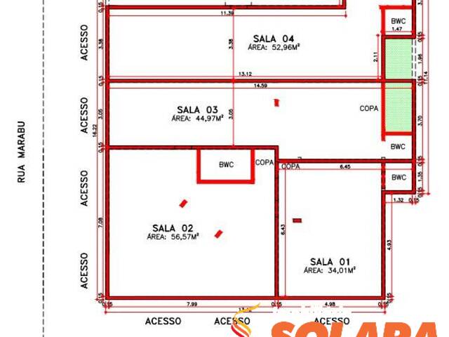 #1502 - Sala para Locação em Arapongas - PR - 2